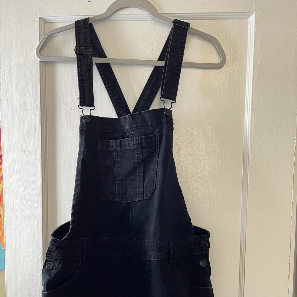 Jean short overalls